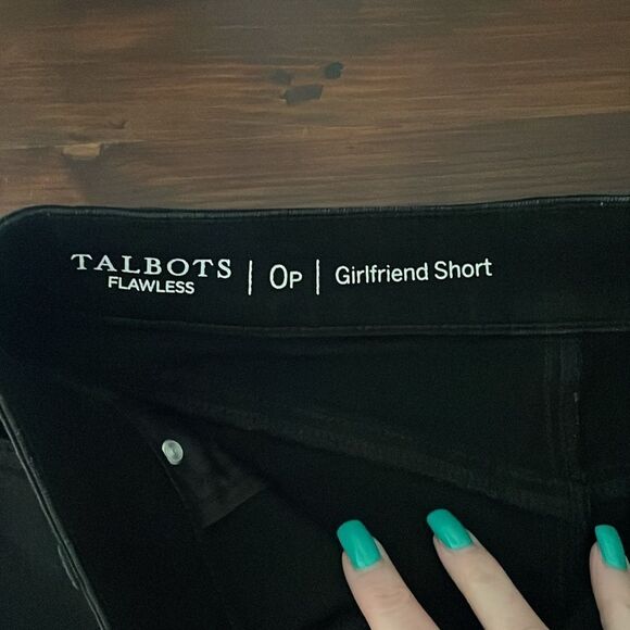 Talbots Girlfriend Jean Shorts Size 0P - Picture 7 of 8